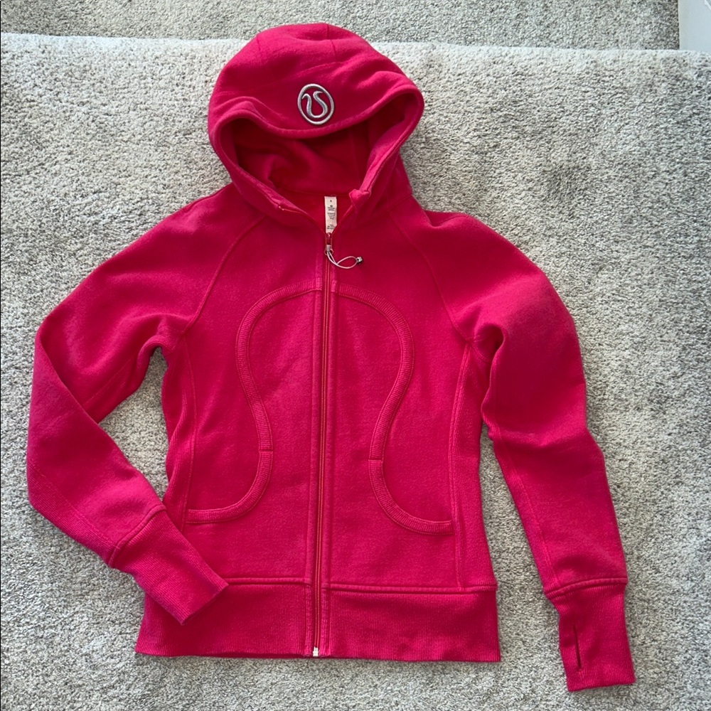 Lululemon Pink Hooded Zip-Up Jacket